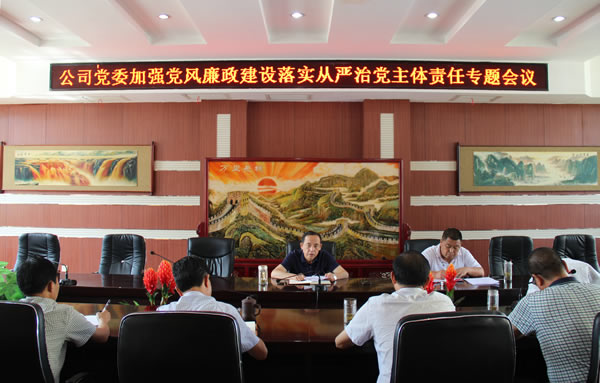 隴運(yùn)集團(tuán)公司黨委召開加強(qiáng)黨風(fēng)廉政建設(shè)，全面從嚴(yán)治黨落實(shí)主體責(zé)任專題會(huì)議