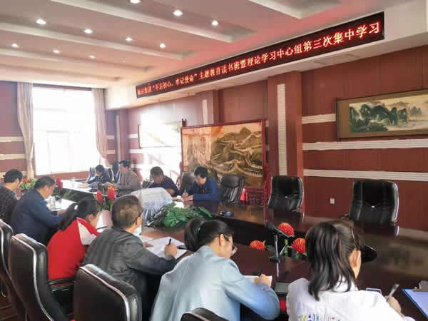 隴運集團公司召開“不忘初心、牢記使命”主題教育讀書班暨理論學習中心組第三次、第四次集中學習會議