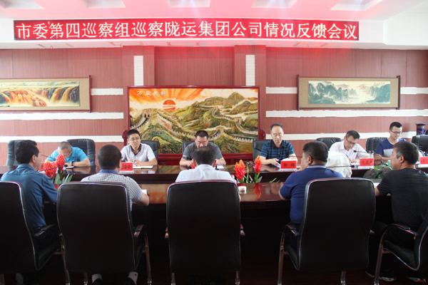 市委第四巡察組向隴運集團公司